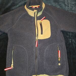 Hanna Andersson Boy's Blue fleece Jacket.  Size 120=size 6